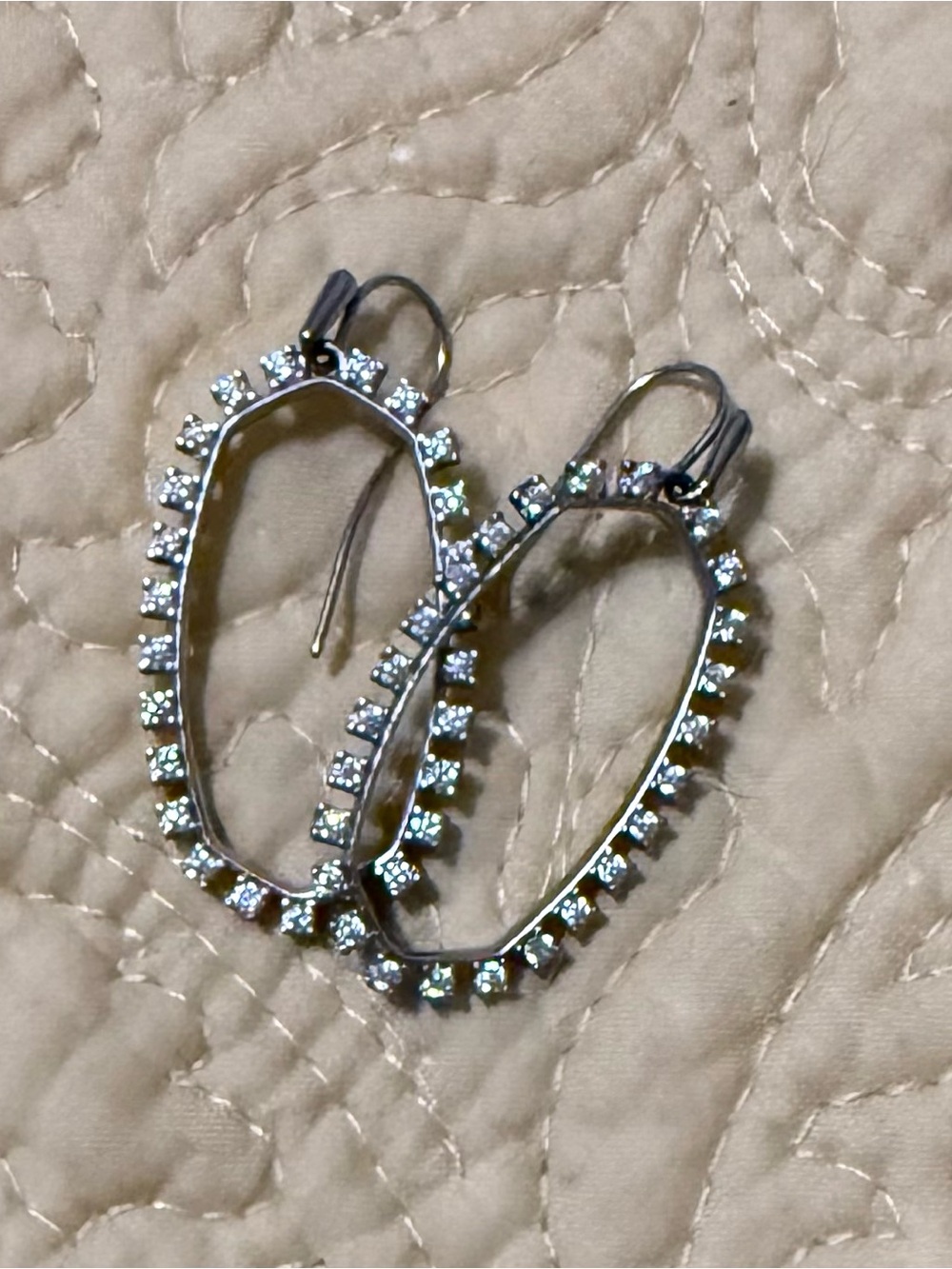 Kendra Scott Elle open drop crystal earrings